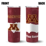 customized-minnesota-golden-gophers-torn-band-maroon-white-skinny-tumbler-best-selling.webp