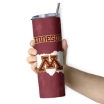 customized-minnesota-golden-gophers-torn-band-maroon-white-skinny-tumbler-best-selling.webp