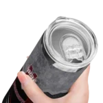 customized-mississippi-state-bulldogs-hexagon-honeycomb-maroon-black-skinny-tumbler-best-selling.webp