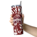 customized-mississippi-state-bulldogs-metallic-grid-maroon-skinny-tumbler-best-selling.webp