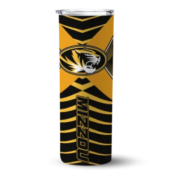Customized Missouri Tigers Camo Texture Black Skinny Tumbler