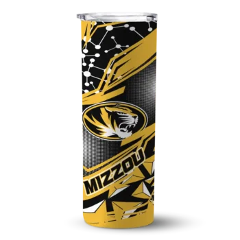 Customized Missouri Tigers Helmet Clash Black Skinny Tumbler