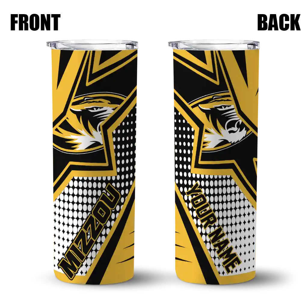 customized-missouri-tigers-web-stripes-black-white-skinny-tumbler-fashion-forward.webp