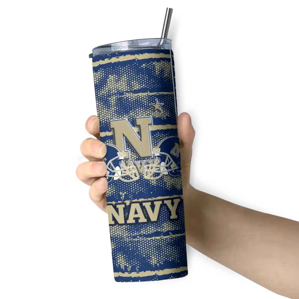 customized-navy-midshipmen-chevron-patch-blue-skinny-tumbler-premium-grade.webp