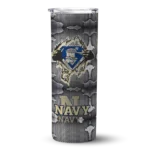 customized-navy-midshipmen-chevron-v-blue-gray-skinny-tumbler-best-selling.webp