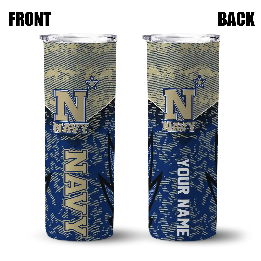 customized-navy-midshipmen-spiral-burst-print-blue-skinny-tumbler-fashion-forward.webp