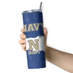 customized-navy-midshipmen-torn-band-blue-white-skinny-tumbler-best-selling.webp