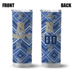 customized-navy-midshipmen-zipper-leopard-blue-skinny-tumbler-best-selling.webp