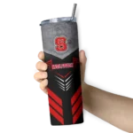 customized-nc-state-wolfpack-hexagon-honeycomb-red-black-skinny-tumbler-best-selling.webp