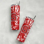 customized-nc-state-wolfpack-metallic-grid-red-skinny-tumbler-best-selling.webp