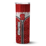 customized-nc-state-wolfpack-sparkle-drip-red-skinny-tumbler-best-selling.webp