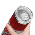 customized-nc-state-wolfpack-sparkle-drip-red-skinny-tumbler-best-selling.webp