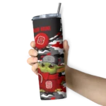 customized-nc-state-wolfpack-yoda-camo-red-black-skinny-tumbler-best-selling.webp