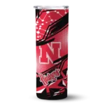 customized-nebraska-cornhuskers-helmet-clash-red-skinny-tumbler-best-selling.webp
