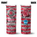 customized-nebraska-cornhuskers-patterned-waves-red-skinny-tumbler-best-selling-1-1.webp