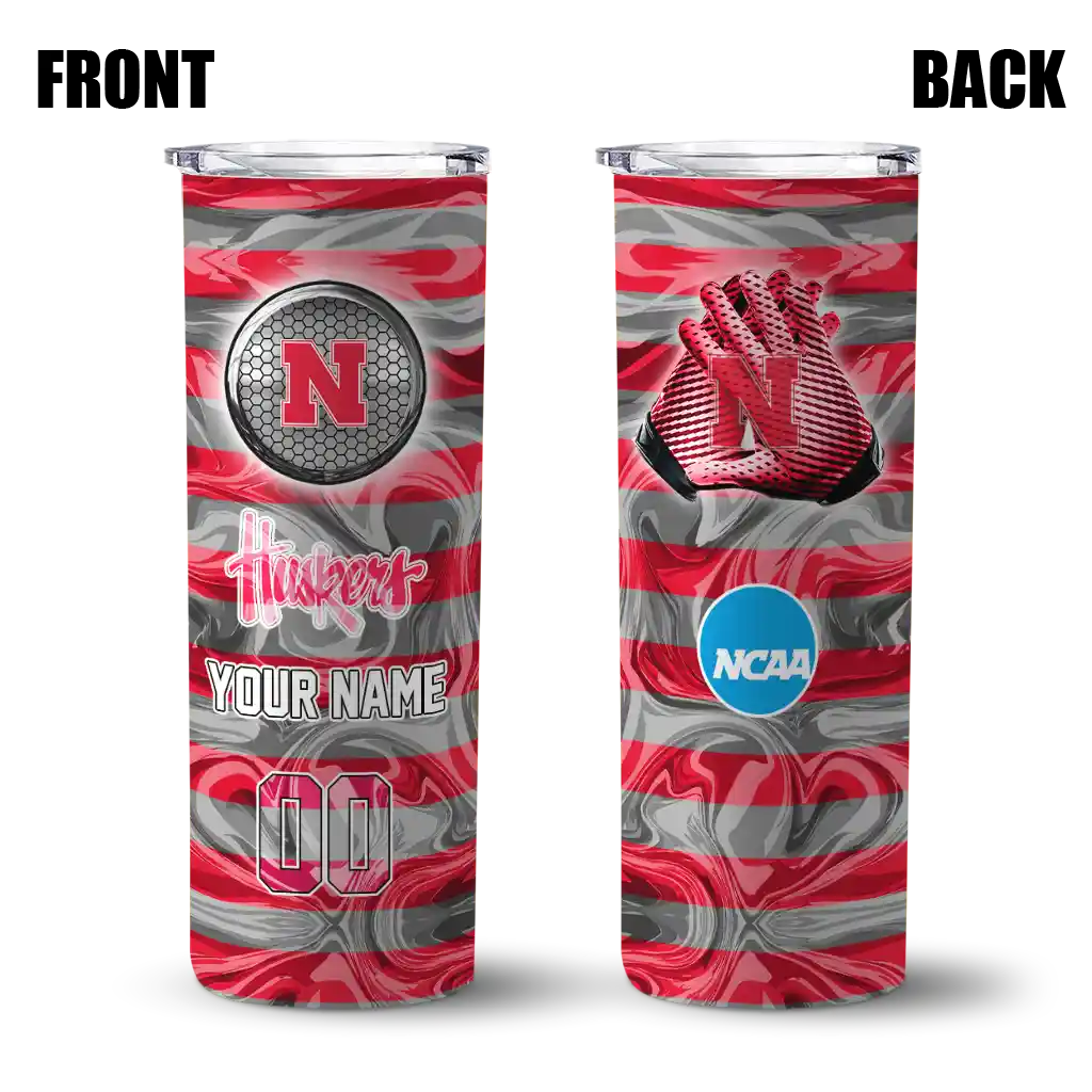 customized-nebraska-cornhuskers-patterned-waves-red-skinny-tumbler-fashion-forward.webp