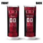 customized-nebraska-cornhuskers-stacked-diamond-red-skinny-tumbler-best-selling.webp