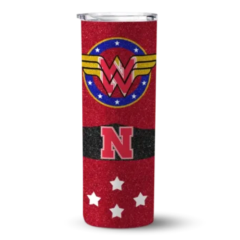 Customized Nebraska Cornhuskers Star Cluster Red Skinny Tumbler