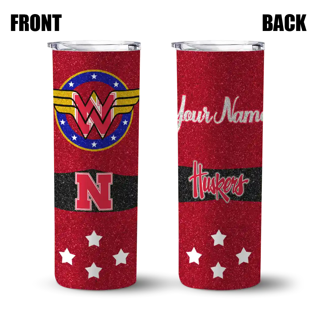 customized-nebraska-cornhuskers-star-cluster-red-skinny-tumbler-fashion-forward.webp