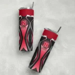 customized-nebraska-cornhuskers-superman-emblem-red-black-skinny-tumbler-best-selling.webp