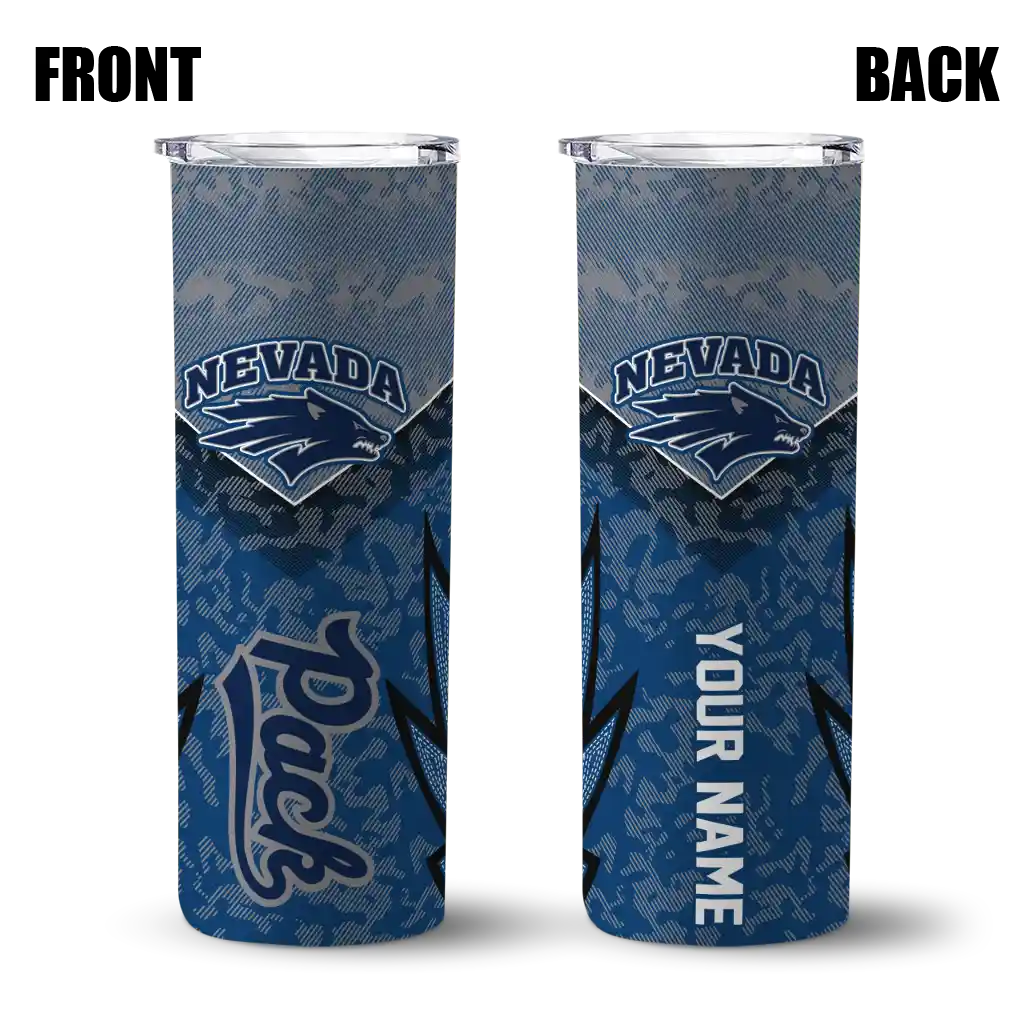 customized-nevada-wolf-pack-spiral-burst-print-blue-skinny-tumbler-fashion-forward.webp