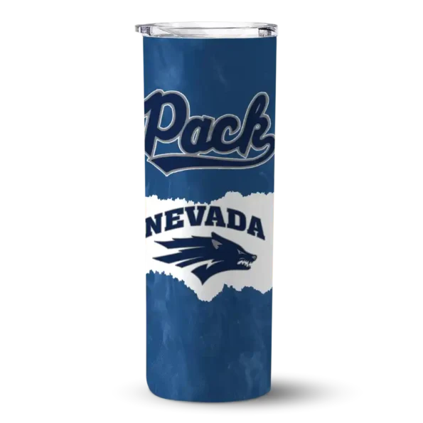customized nevada wolf pack torn band blue white skinny tumbler best selling 1