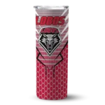 customized-new-mexico-lobos-chevron-stripes-red-skinny-tumbler-best-selling.webp