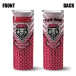 customized-new-mexico-lobos-chevron-stripes-red-skinny-tumbler-best-selling.webp