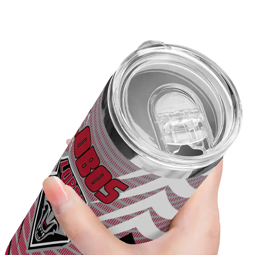 customized-new-mexico-lobos-chevron-stripes-red-skinny-tumbler-high-quality.webp