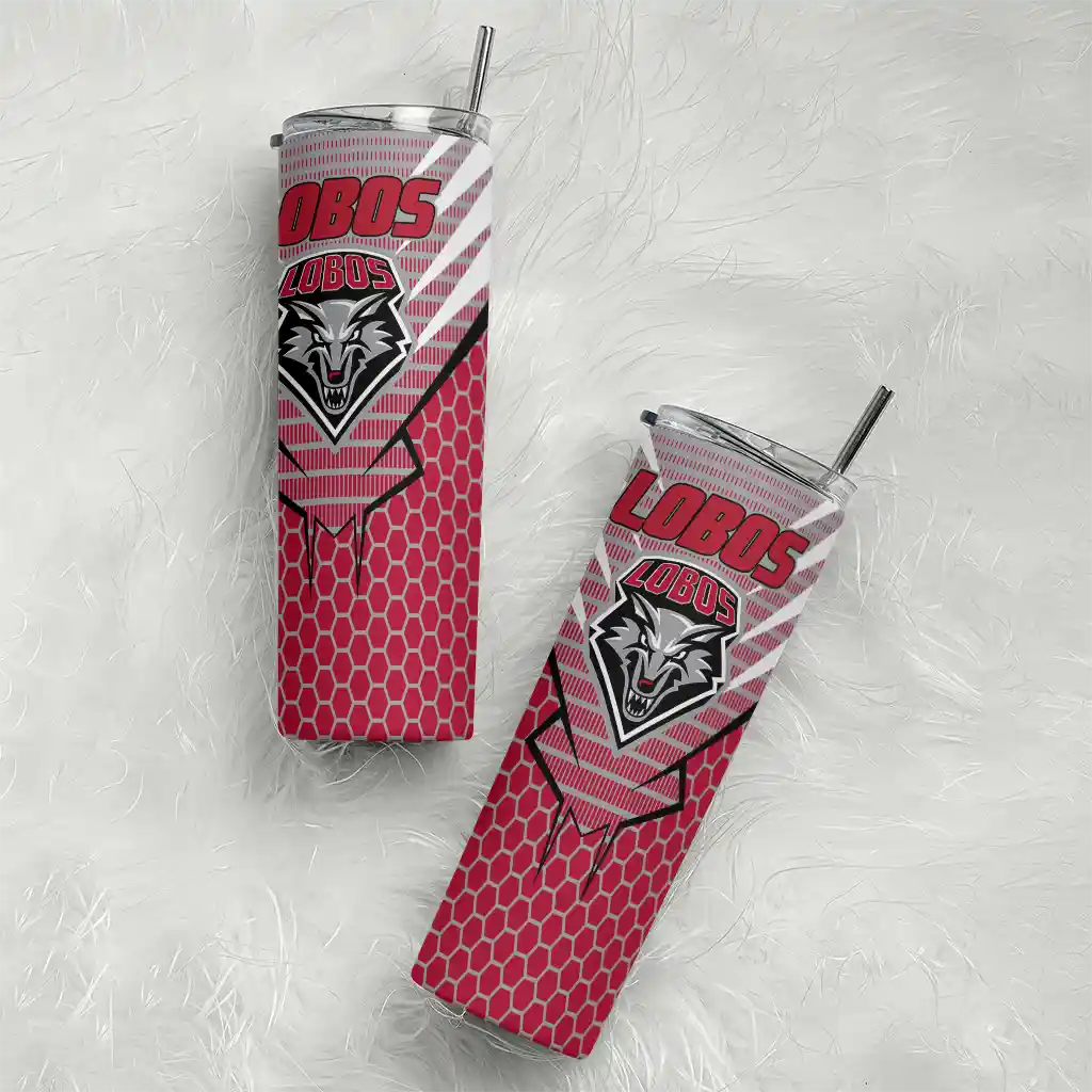 customized-new-mexico-lobos-chevron-stripes-red-skinny-tumbler-top-rated.webp