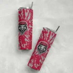 customized-new-mexico-lobos-metallic-grid-red-skinny-tumbler-best-selling.webp