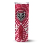 customized-new-mexico-lobos-monogram-burst-red-white-skinny-tumbler-best-selling.webp