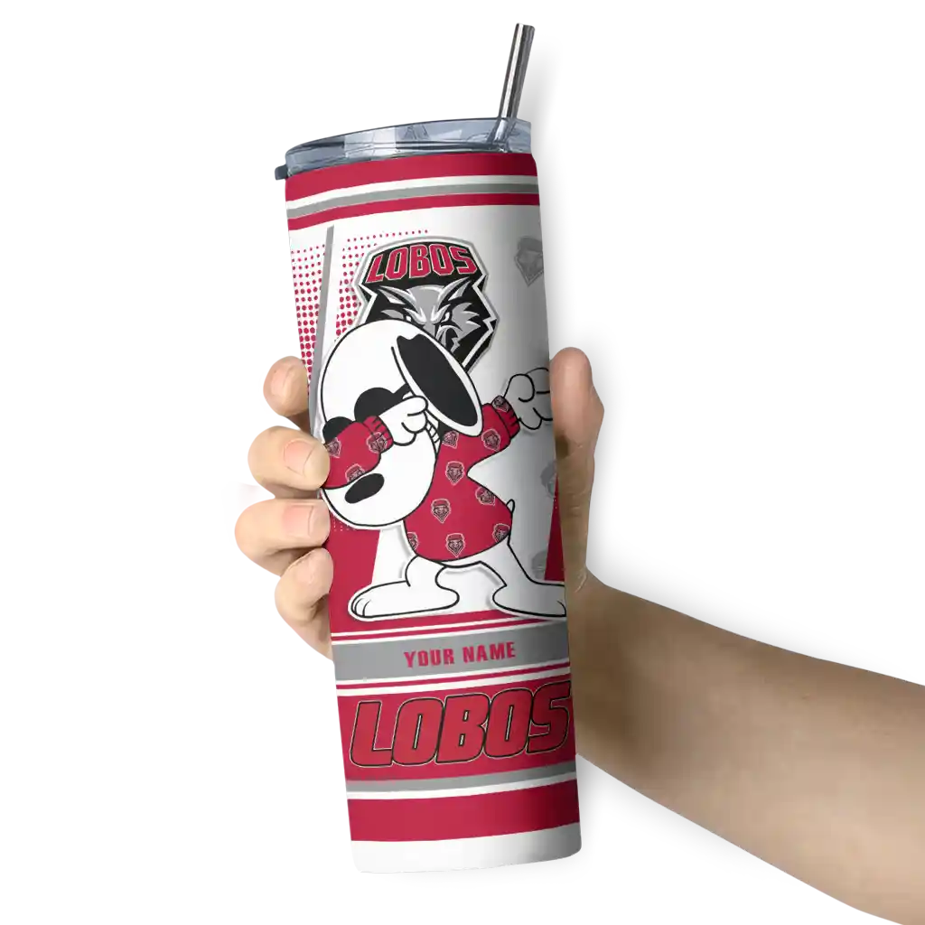 customized-new-mexico-lobos-snoopy-dog-red-white-skinny-tumbler-premium-grade-1.webp