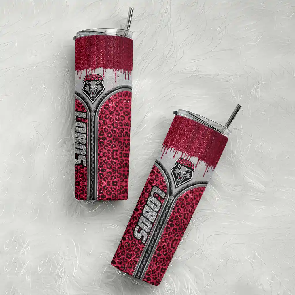 customized-new-mexico-lobos-sparkle-drip-red-skinny-tumbler-top-rated.webp