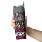 customized-new-mexico-state-aggies-kiss-band-white-skinny-tumbler-best-selling.webp