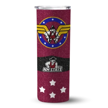 Customized New Mexico State Aggies Star Cluster Crimson Skinny Tumbler