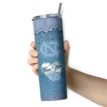 customized-north-carolina-tar-heels-pixel-fade-light-blue-skinny-tumbler-best-selling.webp