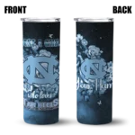 customized-north-carolina-tar-heels-rose-romance-light-blue-black-skinny-tumbler-best-selling.webp
