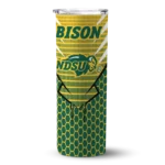 customized-north-dakota-state-bison-chevron-stripes-green-skinny-tumbler-best-selling.webp