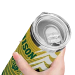 customized-north-dakota-state-bison-chevron-stripes-green-skinny-tumbler-best-selling.webp