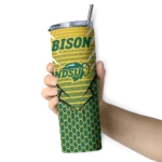 customized-north-dakota-state-bison-chevron-stripes-green-skinny-tumbler-best-selling.webp
