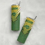 customized-north-dakota-state-bison-chevron-stripes-green-skinny-tumbler-best-selling.webp