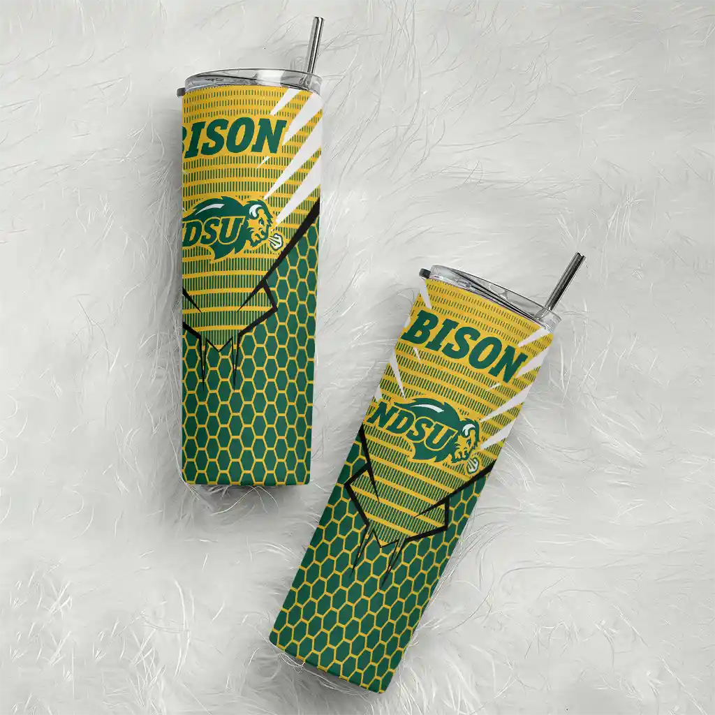 customized-north-dakota-state-bison-chevron-stripes-green-skinny-tumbler-top-rated.webp