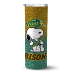 customized-north-dakota-state-bison-snoopy-attitude-green-skinny-tumbler-best-selling.webp