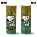 customized-north-dakota-state-bison-snoopy-attitude-green-skinny-tumbler-best-selling.webp