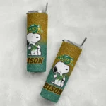 customized-north-dakota-state-bison-snoopy-attitude-green-skinny-tumbler-best-selling.webp