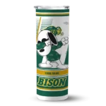 customized-north-dakota-state-bison-snoopy-dog-green-white-skinny-tumbler-best-selling.webp