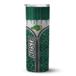 customized-north-dakota-state-bison-sparkle-drip-green-skinny-tumbler-best-selling.webp