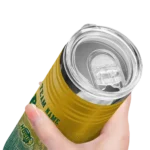 customized-north-dakota-state-bison-swirl-texture-green-skinny-tumbler-best-selling-1.webp