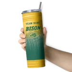 customized-north-dakota-state-bison-swirl-texture-green-skinny-tumbler-best-selling-1.webp